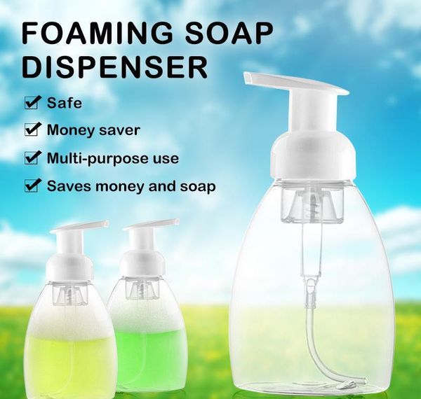 

250ml 300ml clear foam pump bottle soap foaming mousses liquid dispensers household for children's health wholesale bbyphgv sport777