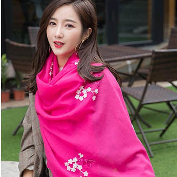 

spring summer scarf ultra thin chiffon floral embroideried silk scarf foulard large soft shawl women fashion hijab scarves, Blue;gray