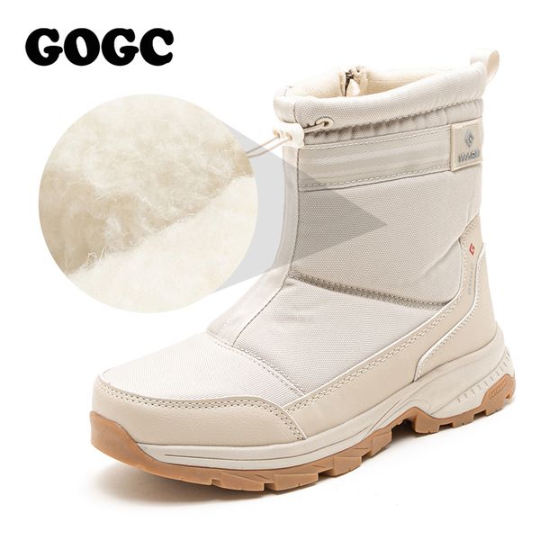 

gogc men's winter shoes ankle women for men white boots g9942 201021, Black