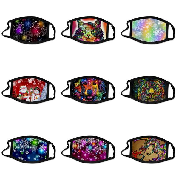 

lack fa masks supplies dustproof print mask universal for men women#937, Black