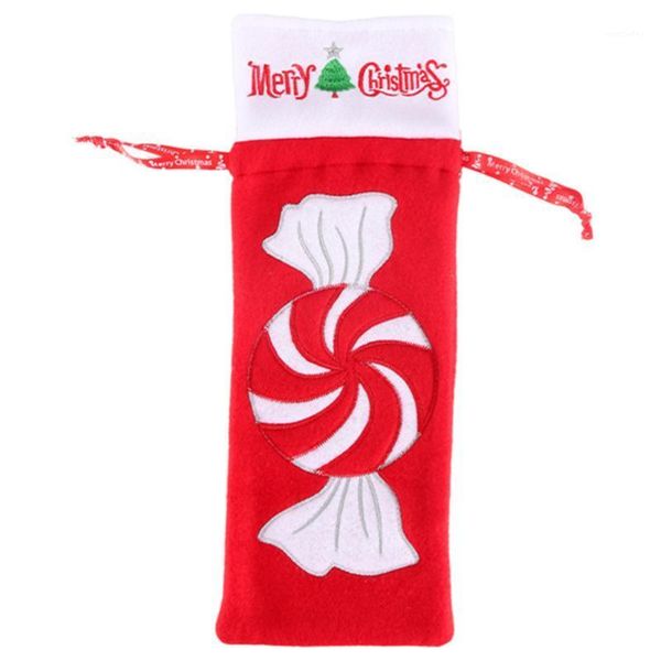 

1pc christmas decor xmas bottle bags p prop bottle decor wine cover for champagne1