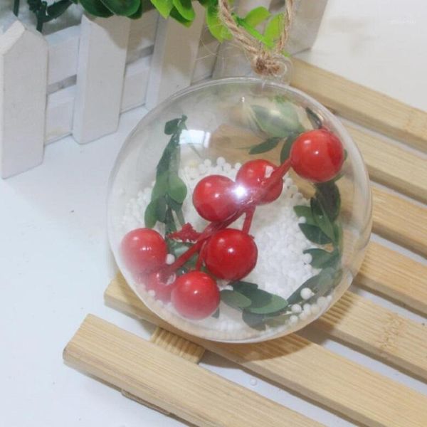 

christmas decorations decoration transparent colorful ball tree ornaments 8cm plastic ball1