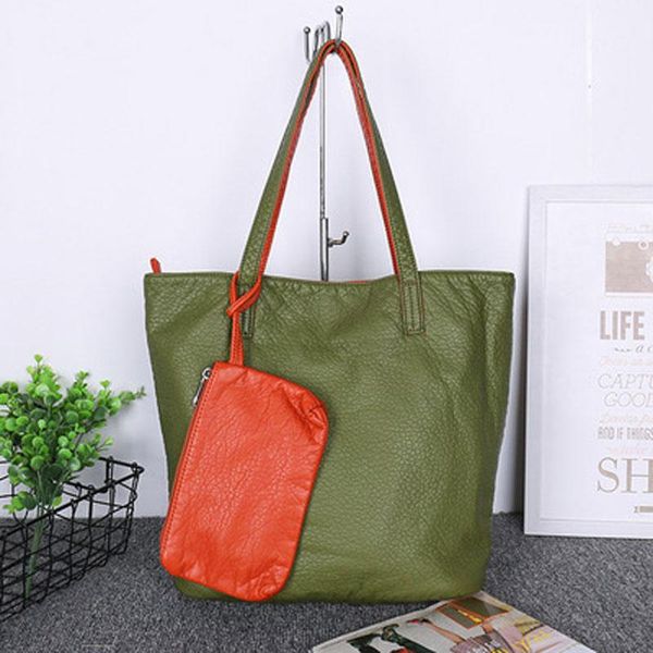 

lansuxiang women bag pu bags shoulder bag female casual tote women messenger set handbags
