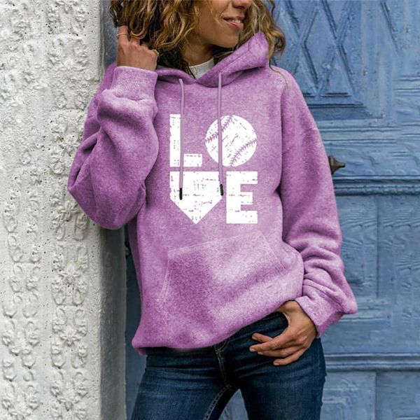 

love letter print hoodies women sweatshirt winter casual long sleeve ladies pullover hooded oversized hoodie clothing 2020, Black