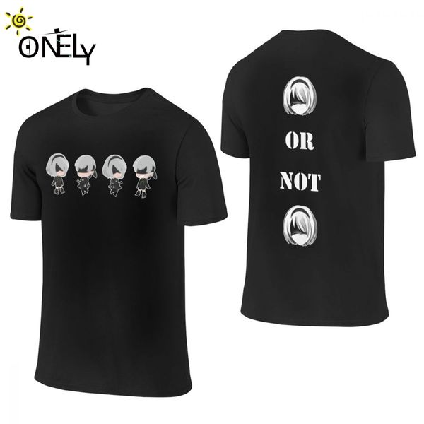 

great nier automata 2b or not 2b short sleeve for man stylish young style fashion o-neck homme t shirt sport hooded sweatshirt hoodie