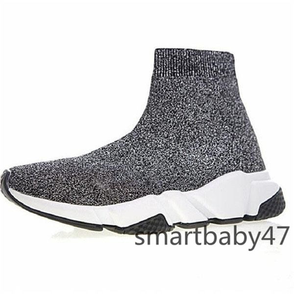 

new stylist speed socks casual shoes black white fashion trainers runner triple black boots red flat heavy sole sneakers 36-45 b56982, Black;red