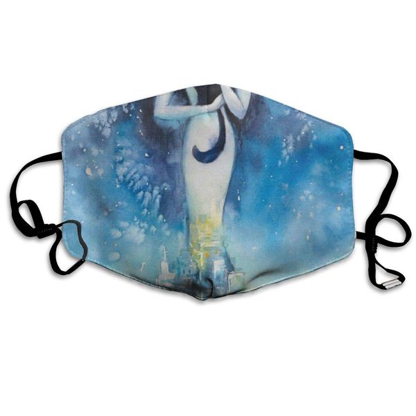 

face mask woman with black cat trendy cycling half face earloop nose mask for boys