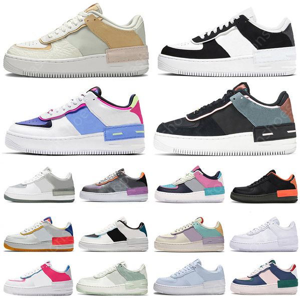 

fashion one 1 platform trainers shadow running shoes triple white black spruce aura tropical twist men women outdoor sports sneakers, White;red