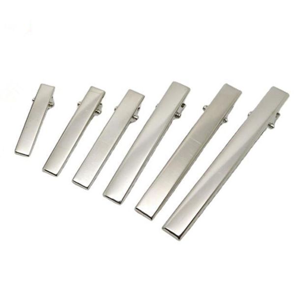 

50 pcs pack 40 46 55 65 75mm metal hair clip crocodile duckbill clip with teeth alligator clips for diy jewelry accessories swy wmttdn