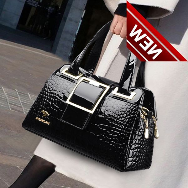 

luxury designer handbag brand crossbody for women 2022 new crocodile pattern leather shoulder bags casual tote bag bolsos