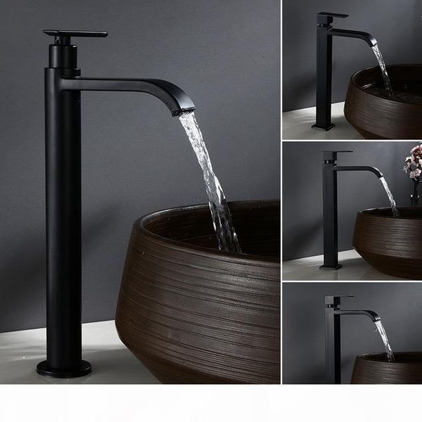 

single cold, black bathroom, basin basin faucet 304 stainless steel art faucet