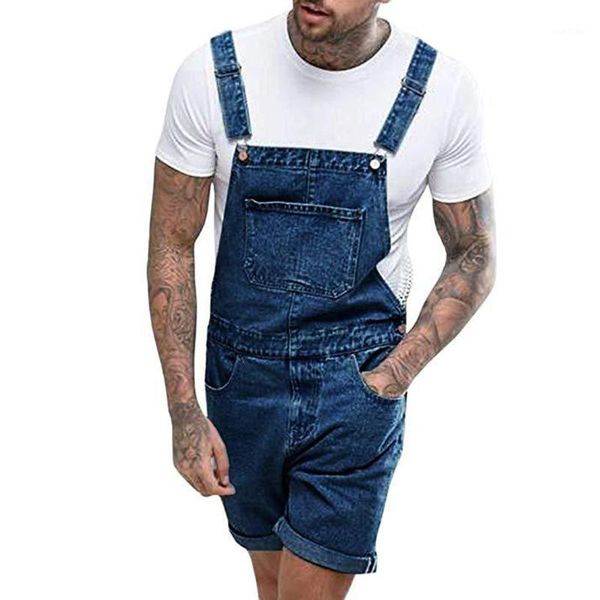 

jeans pants men's ripped jeans jumpsuits fashion high street distressed denim overalls for man suspender pants size s-3xl1, Blue