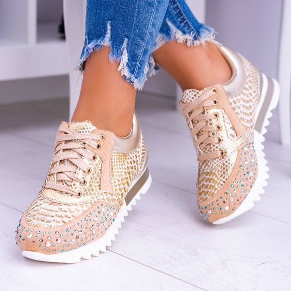 

2021 the new vulcanized woman fashion beautiful shiny new rocks design comfort size lady shoes h8qs, Black