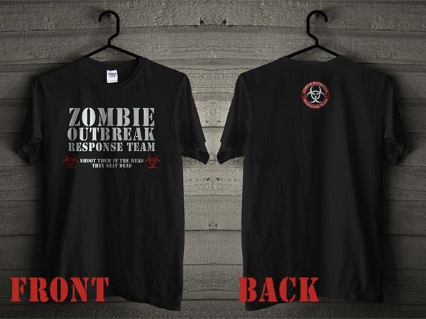 

new design new 2 side zombie outbreak response team zort bio hazard black american sport hooded sweatshirt hoodie t shirt