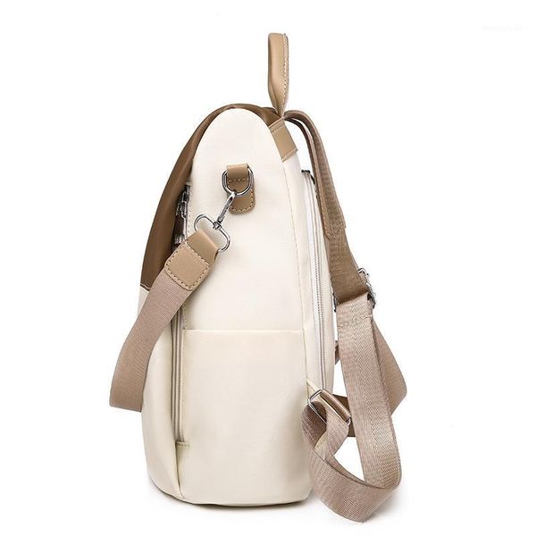 

backpack european and american fashion pu vertical section square high-end stitching anti-theft backpack outdoor travel bag1