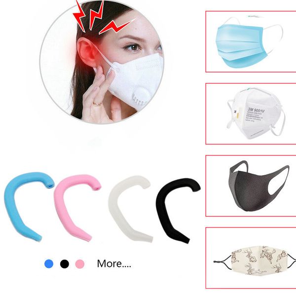 

zadjustable 2 ремня шт ear face hook extension маска крепления пряжка силикон earmuffs респираторы анти удушения