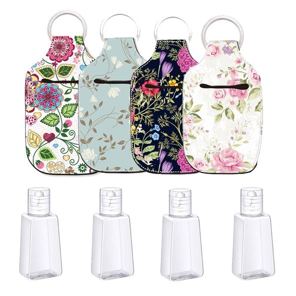 

with bottle printed keychain chapstick holders neoprene keychain wrap lipstick covers party favor baseball unicorn sunflower 4 designs