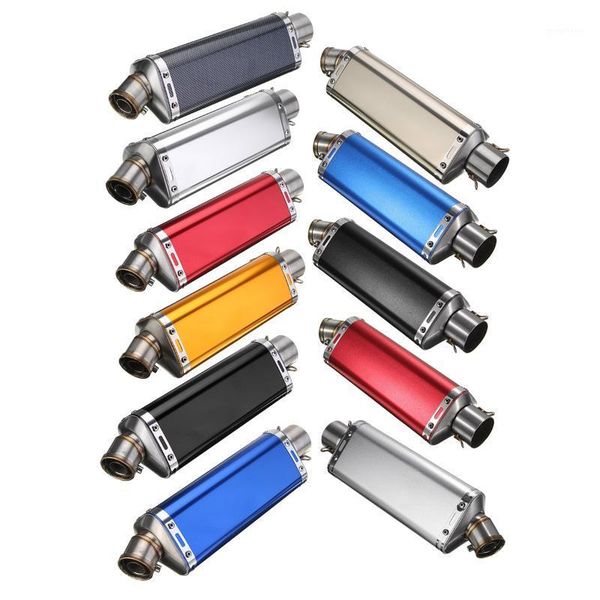 

38-51mm universal motorcycle exhaust muffler pipe with for dirt bike scooter street bike quad chrome/matte color1