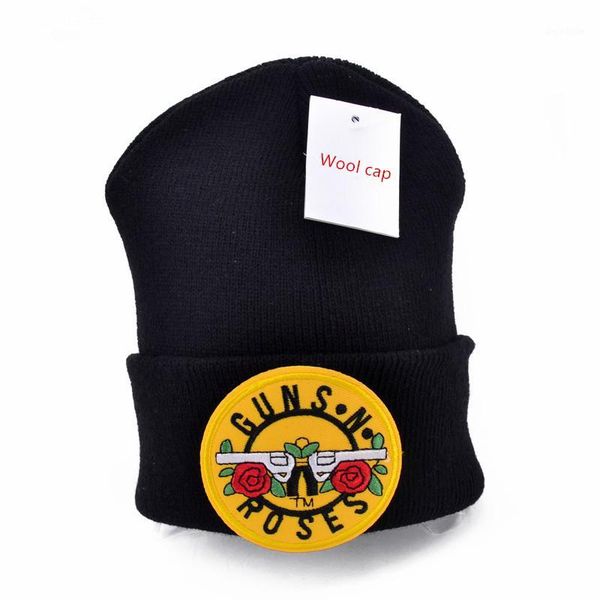 

beanies guns n roses logo wool 6 colors knit men winter hats for women beanie warm hat crochet cotton1