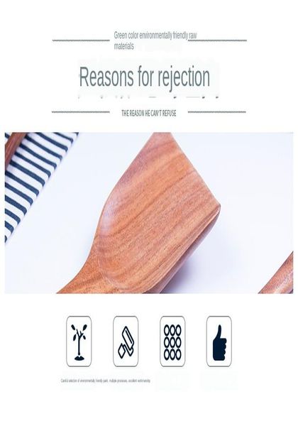 

тайский тик 7 шт лак free solid wood шпатель rice ложка set творческая кухня деревянная ложка кухня гаджеты готовим инструменты sqcyex bdene