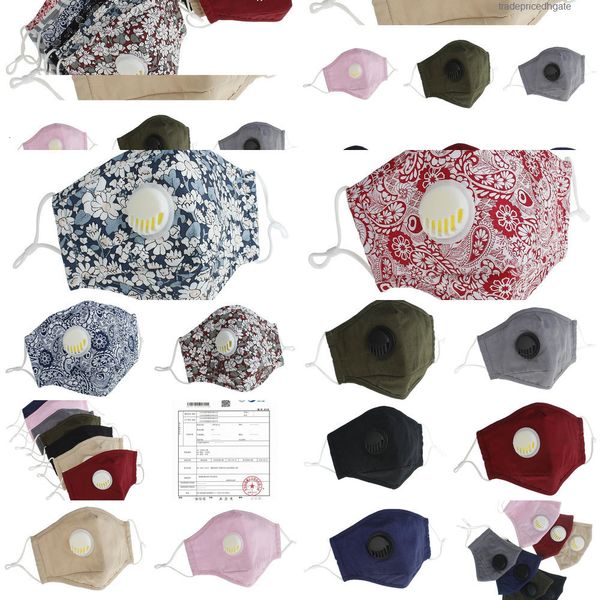 

pm2.5 reusable washable valve mask anti-dust dhl protective cotton face masks c ywys bqj7