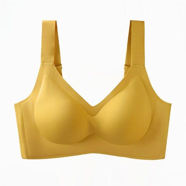 

high-quality" shangpin large shoulder strap latex underwear vest style without steel ring viscose seemless yoga sports bra1, Red;black