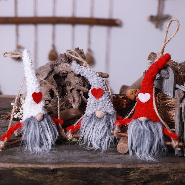 

1pcs lovely creative dolls christmas tree pendant hanging ornament gift new year xmas decor supplies home party decoration 62701