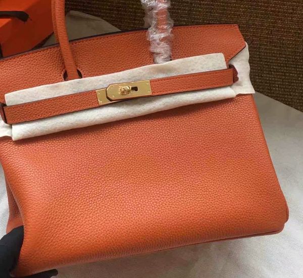 

whosale orange design brikiin purse size 25 30 35cm for chosen,calf skin machina made,have gold and silver hardware,contact me for details