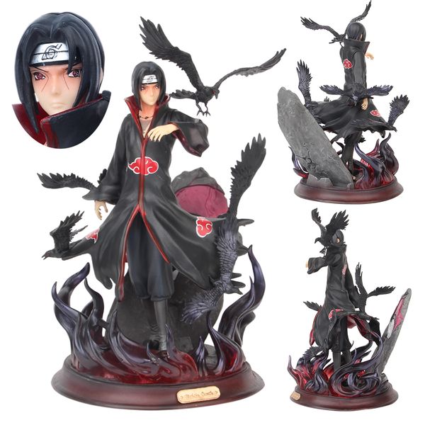 

26cm naruto figure action model shippuden uchiha itachi version statue hand-made pvc figure boy toys gift 1008