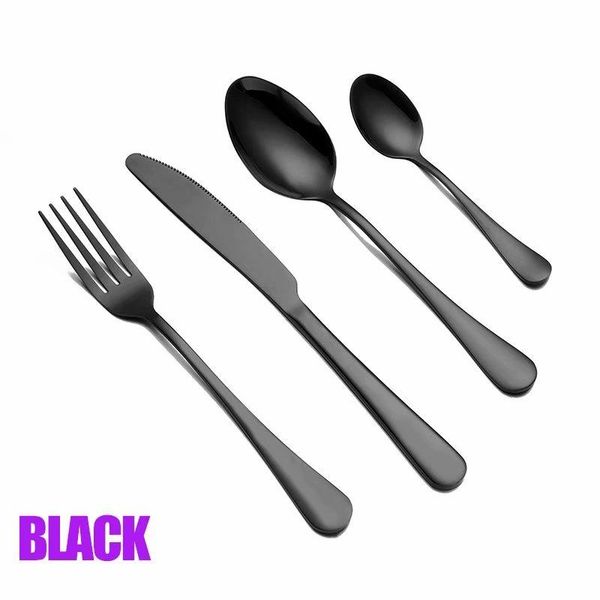 

spklifey gold dinnerware set wedding golden travel cutlery set stainless steel dinner knife fork scoops silverware wholesale h sqcbpu