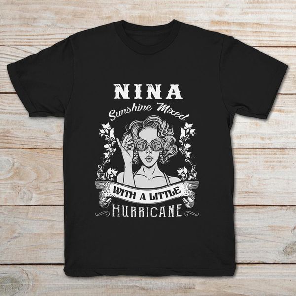 

nina sunshine mixed with a little hurricane t-shirt sport hooded sweatshirt hoodie