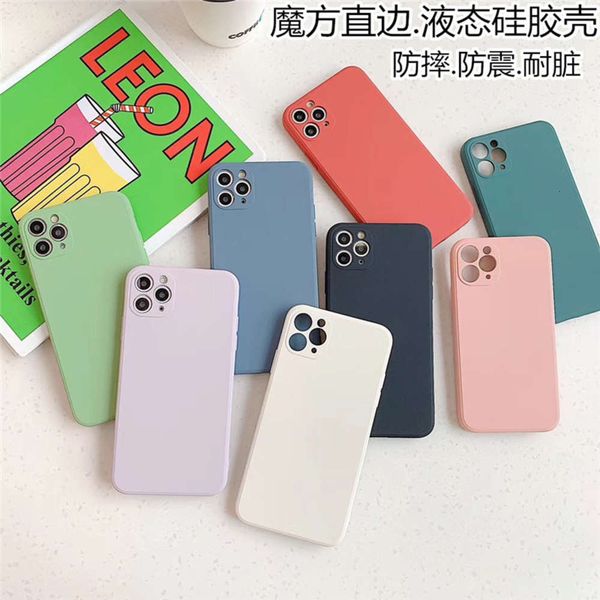 

rubik's cube liquid silicone cover for 1211promax mobile phone case 8 7plus xr xs / 12