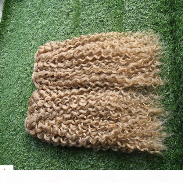 

platinum color kinky curly hair weave 6a unprocessed virgin peruvian curl hair bundle 100% human hair weave bundles non remy, Black
