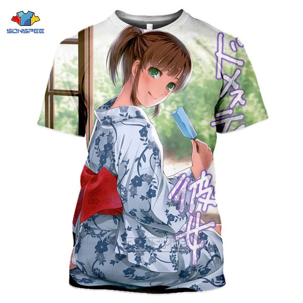 

anime domestic girlfriend rui tachibana na kanojo cosplay men off black white homme 3d print shirts hentai oversized horror men clothing