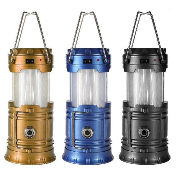 

portable lanterns vktech multifunction solar led retractable camping tent light flame lamp lantern for outdoor hiking climbing1