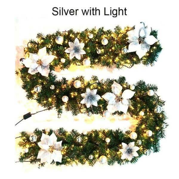 

light pine led rattan decorative lights artificial wreath pvc 220 branches