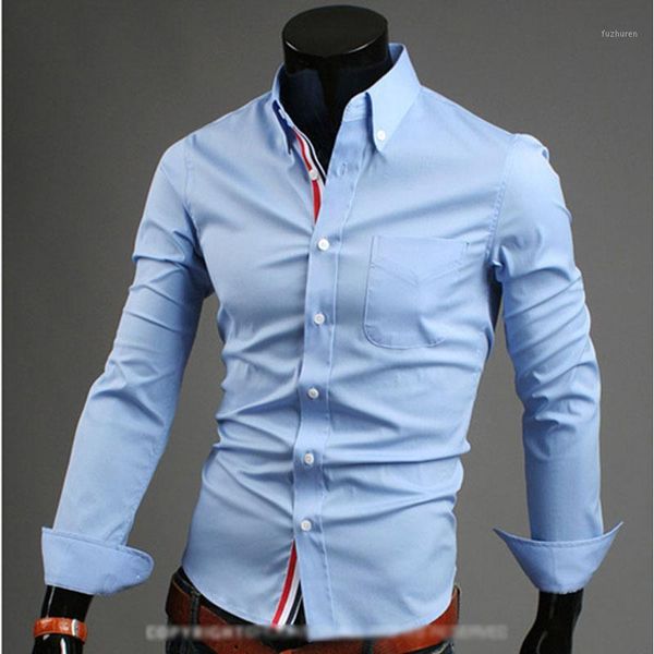 

2019 fashion spring autumn long sleeve men's casual shirts ribbon tuxedo mens clothing slim dress shirts1, White;black