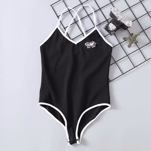 

2021 new women's clothes will see solid color cool fashion and sling v-neck unbearable a-man show embroidered vest overalls pmry, Gray