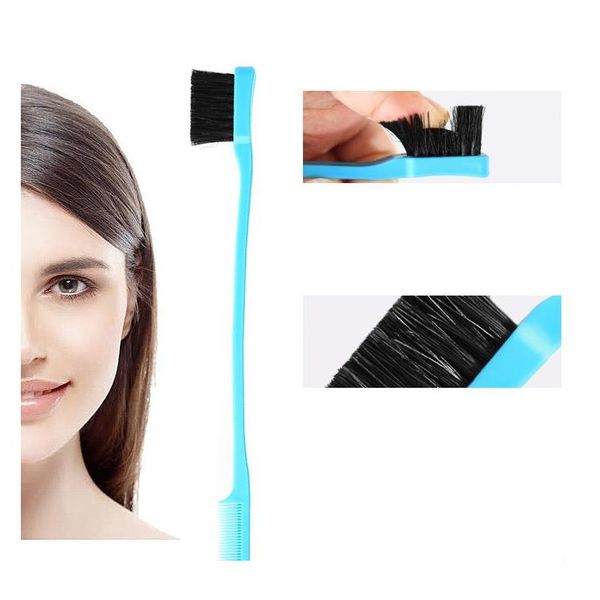 

hair brush double sided edge control hair comb hair styling beauty tools d qylyor sweet07, Silver