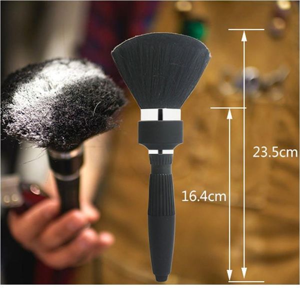 

barber neck hair dusters brush makeup face cleaning brushes super soft bristles hairbrush hair sweep brush hair bbyzyq, Silver