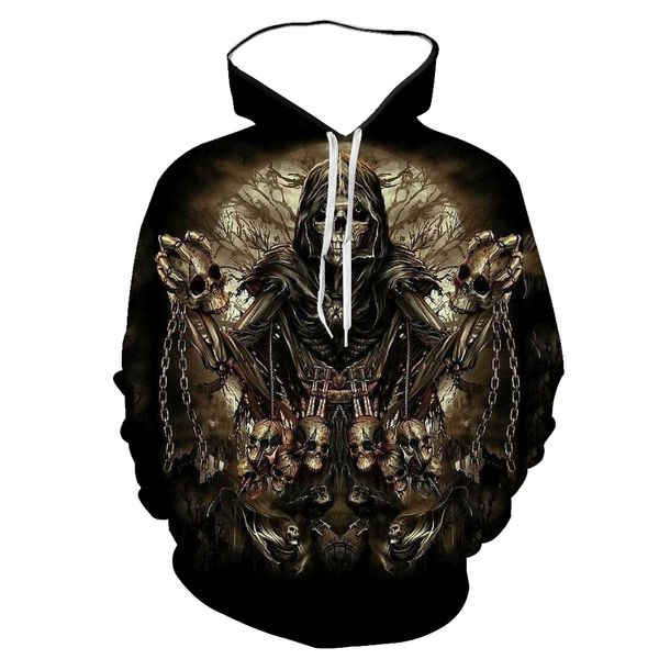 

long sleeve hoodie horror smile skull series new hoodie couple style sports 3d print shirts humor anime graphic men clothing