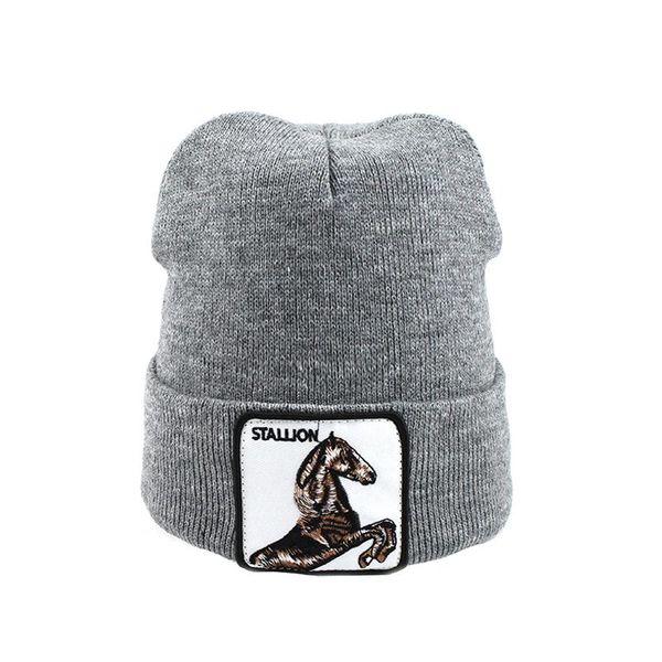 

flb] новый животных beanie hat женщин зимняя теплая вязальная шляпа для мужчин хип-хоп шапки чехол чехол капетный боннеты унисекс gorro f38, Black;white