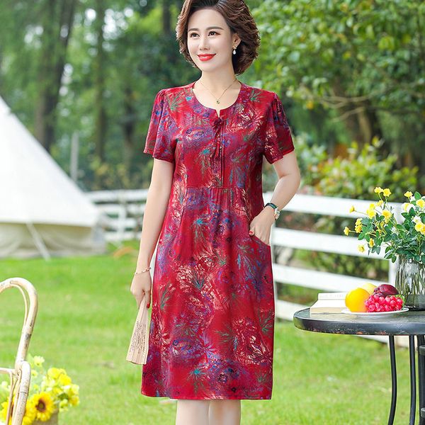 

2021 new women dresses print o-neck short sleeve plus size holiday summer dress female women beach dress vestidos qgt6, Black;gray