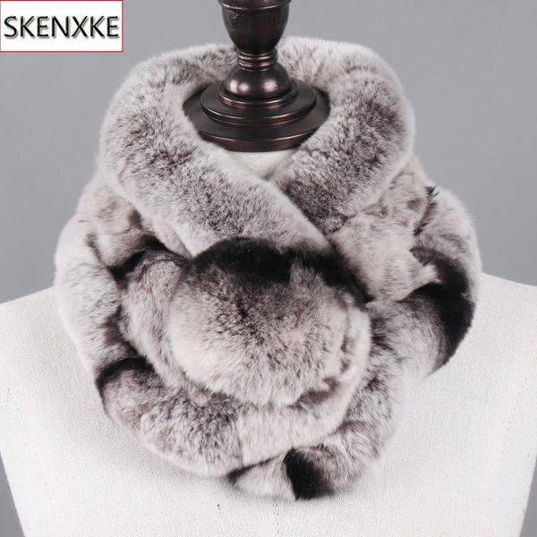

scarves winter natural rex fur ring scarf women warm real mufflers russian lady genuine, Blue;gray
