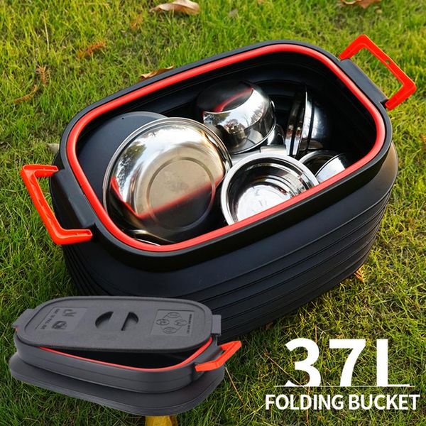 

water storage bucket 37l storage bucket black fishing barrel