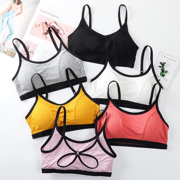 

женщины резьбовой красоты вернуться спорт бюстгальтер обернутой груди верхней части пробки с антибликовой покрытием ve фитнес бег йог bra to, White;black