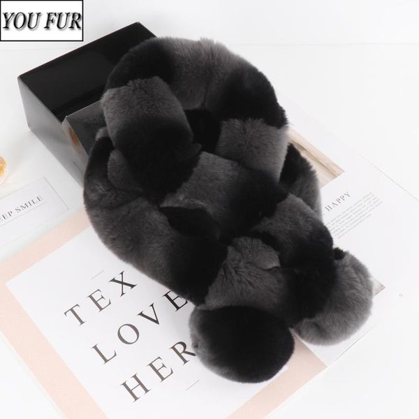 

winter women warm real rex fur scarf natural soft rex fur scarves lady knit quality 100% real muffler, Blue;gray