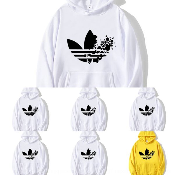

clover pattern printed hoodie long sleeve hooded plush made in autumn and winter clover sweater sweater 2020 qldjy, Black