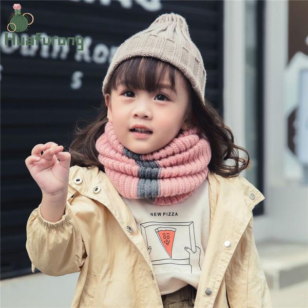

scarves original 2021 winter scarf child for women children boys thickened wool collar girls neck cotton unisex, Blue;gray