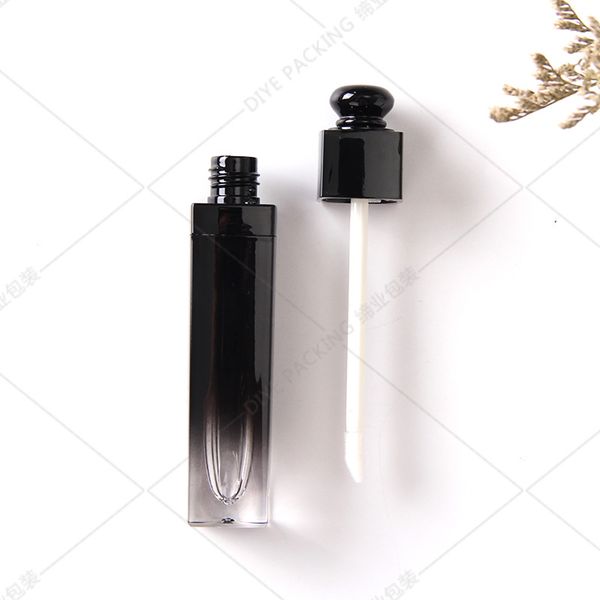 

4.5ml upscale lip gloss tubes square empty lipgloss lip balm containers with screw cap gold and silver 3 colors 43 l2